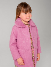 Load image into Gallery viewer, MAYORAL&lt;BR&gt;
Girl Shearling Coat&lt;BR&gt;
Camellya&lt;BR&gt;
