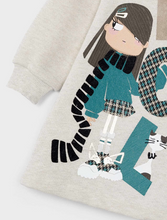 Load image into Gallery viewer, MAYORAL&lt;BR&gt;
Girl Hoodie Jersey Dress&lt;BR&gt;
Stone&lt;BR&gt;
