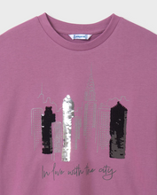 Load image into Gallery viewer, MAYORAL&lt;BR&gt; 
Girl Print T-shirt&lt;BR&gt;
Mauve&lt;BR&gt;
