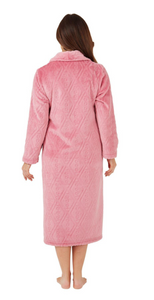 MARLON<BR>
Ladies Diamond Motif Gown<BR>
Pink<BR>