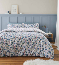 Load image into Gallery viewer, BIANCA&lt;BR&gt;
Ophelia Brush Duvet Set&lt;BR&gt;
Blue&lt;BR&gt;
