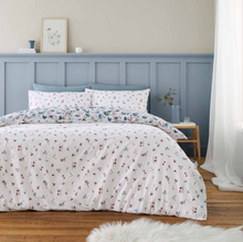 Load image into Gallery viewer, BIANCA&lt;BR&gt;
Ophelia Brush Duvet Set&lt;BR&gt;
Blue&lt;BR&gt;
