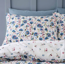 Load image into Gallery viewer, BIANCA&lt;BR&gt;
Ophelia Brush Duvet Set&lt;BR&gt;
Blue&lt;BR&gt;
