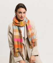 Load image into Gallery viewer, FRAAS &lt;BR&gt;
Cashmink scarf with a small check design &lt;BR&gt;
Multi &lt;BR&gt;
