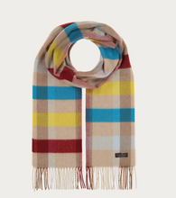 Load image into Gallery viewer, FRAAS &lt;BR&gt;
Cashmink scarf with a small check design &lt;BR&gt;
Multi &lt;BR&gt;
