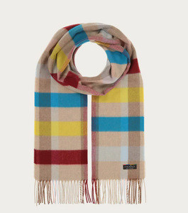 FRAAS <BR>
Cashmink scarf with a small check design <BR>
Multi <BR>