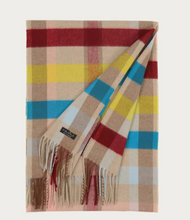 Load image into Gallery viewer, FRAAS &lt;BR&gt;
Cashmink scarf with a small check design &lt;BR&gt;
Multi &lt;BR&gt;
