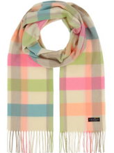 Load image into Gallery viewer, FRAAS &lt;BR&gt;
Cashmink scarf with a small check design &lt;BR&gt;
Multi &lt;BR&gt;
