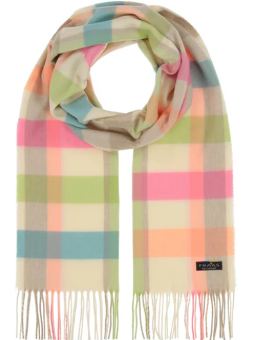 FRAAS <BR>
Cashmink scarf with a small check design <BR>
Multi <BR>