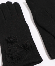 Load image into Gallery viewer, PIA ROSSINI&lt;BR&gt;
Lyla Wool Cosy Gloves&lt;BR&gt;
Black&lt;BR&gt;
