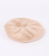 Load image into Gallery viewer, PIA ROSSINI&lt;BR&gt;
Morgan Faux Fur Beret &lt;BR&gt;
Cream&lt;BR&gt;
