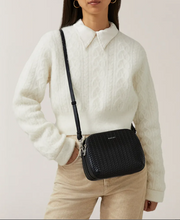 Load image into Gallery viewer, RADLEY LONDON&lt;BR&gt;
Dukes Place Medium Crossbody Weave Bag&lt;BR&gt;
Black&lt;BR&gt;
