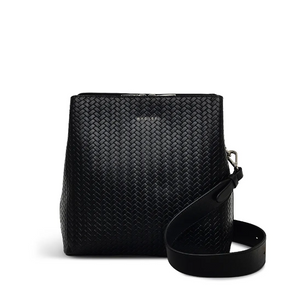 RADLEY LONDON<BR>
Dukes Place Handbag Compartment Weave<BR>
Black<BR>