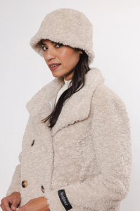 RINO AND PELLE<BR>
Kiro Teddy Hat<BR>
Birch<BR>