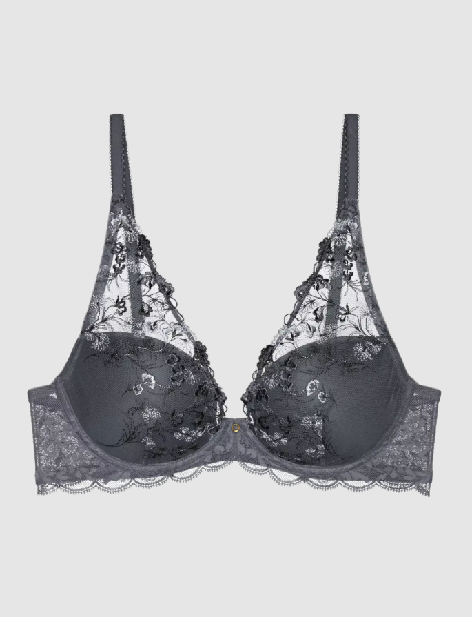 TRIUMPH<Br>
Sensual Spotlight Wired Padded Bra<BR>
Grey<BR>