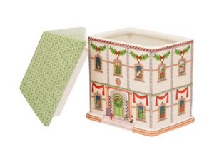 CATH KIDSTON<BR>
Xmas House Storage Jar<BR>