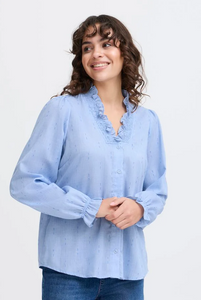 FRANSA<BR>
Popla Shirt<BR>
Azure<BR>