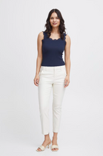 Load image into Gallery viewer, FRANSA&lt;BR&gt;
Tessa Vita Trouser&lt;BR&gt;
Navy, Cream&lt;BR&gt;
