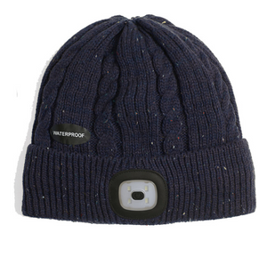 VEDONEIRE<BR>
Waterproof Hat with Light<BR>
Navy, Green<BR>