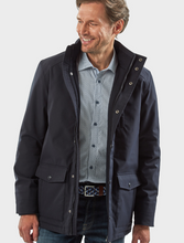 Load image into Gallery viewer, VEDONEIRE&lt;BR&gt;
Quilt Jacket&lt;BR&gt;
Navy&lt;BR&gt;
