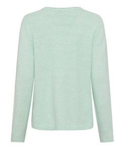 OLSEN<BR>
Melange Knit Sweater<BR>
Mint<BR>