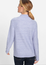 Load image into Gallery viewer, OLSEN&lt;BR&gt;
1/4 Zip Mock Neck Sweater&lt;BR&gt;
Lilac&lt;BR&gt;
