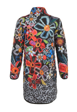 Load image into Gallery viewer, DOLCEZZA&lt;BR&gt;
Floral Print Quilted Coat&lt;BR&gt;
Multi&lt;BR&gt;
