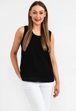 Load image into Gallery viewer, SASSY&lt;BR&gt;
Sleeveless Top&lt;BR&gt;
Black&lt;BR&gt;
