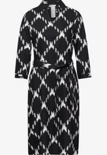 Load image into Gallery viewer, STREET ONE&lt;BR&gt;
Viscose Dress with Shirt Collar&lt;BR&gt;
Black&lt;BR&gt;
