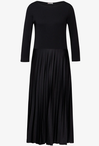 STREET ONE<BR>
Midi Dress<BR>
Black<BR>