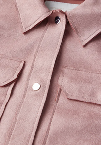 STREET ONE<BR>
Overshirt with Verlour Look<BR>
Dusty Rose<BR>