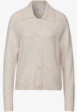 Load image into Gallery viewer, STREET ONE&lt;BR&gt;
Polo Cardigan&lt;BR&gt;
Beige&lt;BR&gt;
