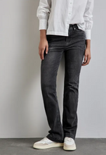 Load image into Gallery viewer, STREET ONE&lt;BR&gt;
Bootcut Jeans&lt;BR&gt;
Black&lt;BR&gt;
