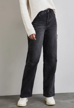 Load image into Gallery viewer, STREET ONE&lt;BR&gt;
Wide Leg Jeans&lt;BR&gt;
Black&lt;BR&gt;
