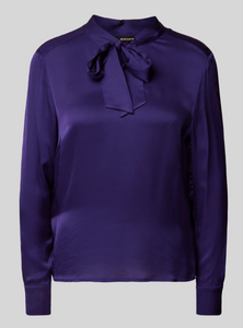 MORE AND MORE<BR>
PussyBow Blouse<BR>
Purple<BR>