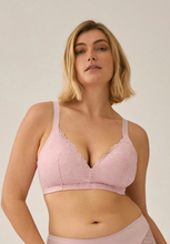 Load image into Gallery viewer, NATURANA&lt;BR&gt;
Lace Soft Non Wired Bra&lt;BR&gt;
Pink&lt;BR&gt;
