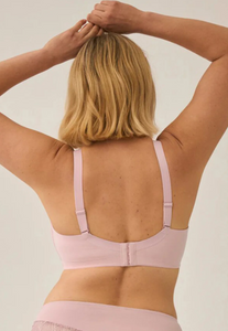 NATURANA<BR>
Lace Soft Non Wired Bra<BR>
Pink<BR>