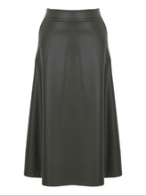 Load image into Gallery viewer, DOLCEZZA&lt;BR&gt;
Timeless Leather Faux Leather Midi Skirt&lt;BR&gt;
Black&lt;BR&gt;
