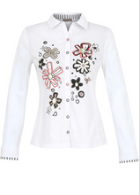 Load image into Gallery viewer, DOLCEZZA&lt;BR&gt;
Floral Print Shirt&lt;BR&gt;
White&lt;BR&gt;
