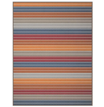 Load image into Gallery viewer, BIEDERLACK&lt;BR&gt;
Diamond Stripe Throw 140 x180&lt;BR&gt;
Red, Orange&lt;BR&gt;
