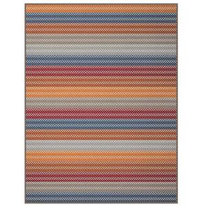 BIEDERLACK<BR>
Diamond Stripe Throw 140 x180<BR>
Red, Orange<BR>