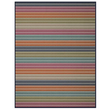 Load image into Gallery viewer, BIEDERLACK&lt;BR&gt;
Diamond Stripe Throw 140 x180&lt;BR&gt;
Red, Orange&lt;BR&gt;
