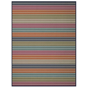 BIEDERLACK<BR>
Diamond Stripe Throw 140 x180<BR>
Red, Orange<BR>