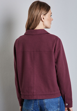 Load image into Gallery viewer, STREET ONE&lt;BR&gt;
Wool Look Jacket&lt;BR&gt;
Mulberry&lt;BR&gt;
