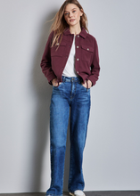 Load image into Gallery viewer, STREET ONE&lt;BR&gt;
Wool Look Jacket&lt;BR&gt;
Mulberry&lt;BR&gt;
