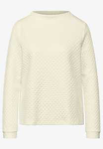 STREET ONE<BR>
Structured Turtle Neck<BR>
Cream<BR>