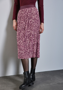 STREET ONE<BR>
Mesh Skirt<BR>
Mulberry<BR>