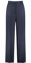 Load image into Gallery viewer, TAIFUN&lt;BR&gt;
Elegant Trousers with Wide Leg&lt;BR&gt;
Navy&lt;BR&gt;
