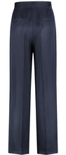 Load image into Gallery viewer, TAIFUN&lt;BR&gt;
Elegant Trousers with Wide Leg&lt;BR&gt;
Navy&lt;BR&gt;
