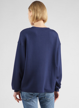 Load image into Gallery viewer, FRANSA&lt;BR&gt;
Corea Sweatshirt&lt;BR&gt;
Navy&lt;BR&gt;
